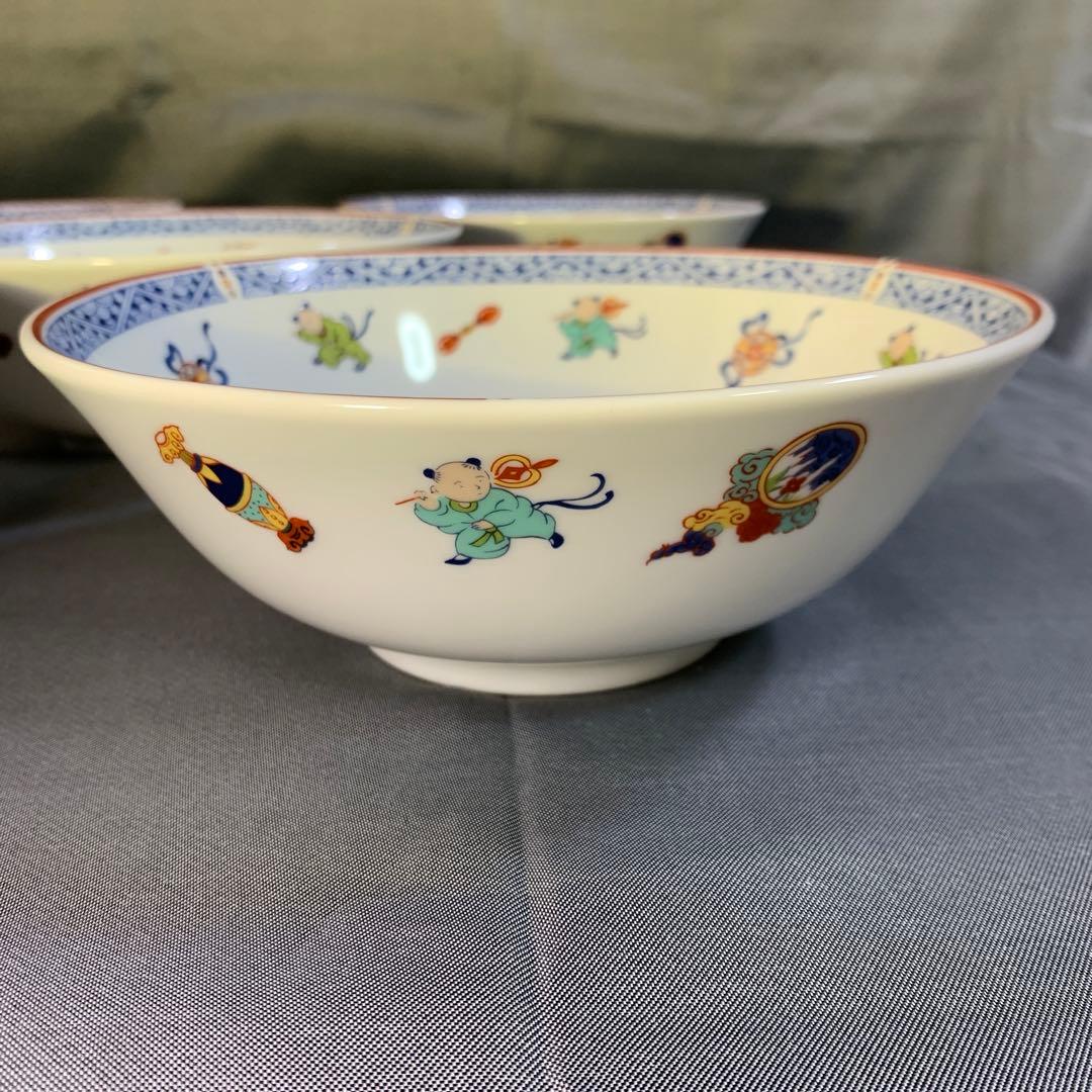 ナルミ　セット　中華　唐子　八角皿　レンゲ　豆皿　大皿　丼　プレート