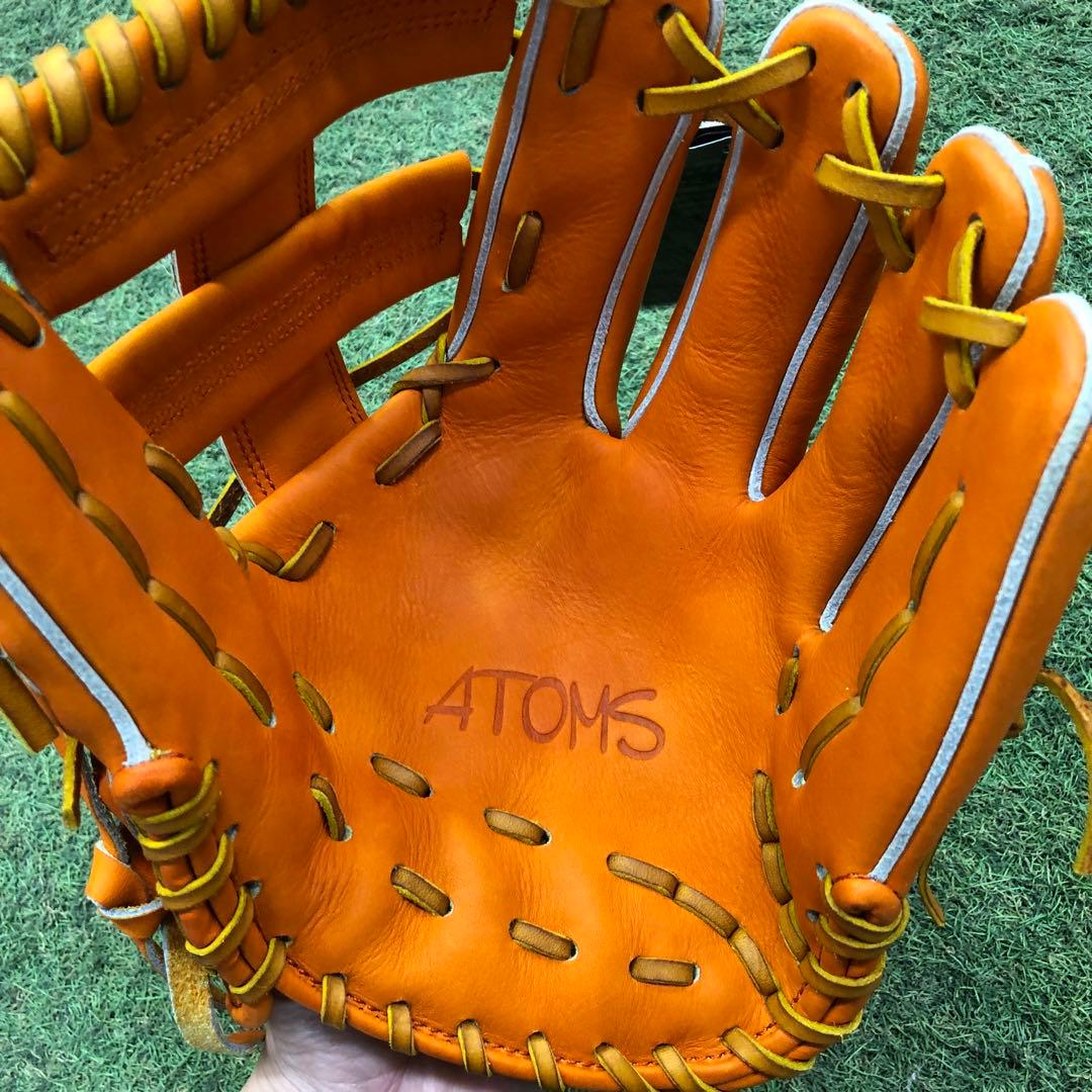 限定AGL-501C アトムズ　メーカー型付け済グラブ オレンジ