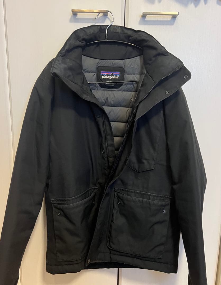 patagonia ブラック トップリージャケット Sサイズ フード付　ダウン