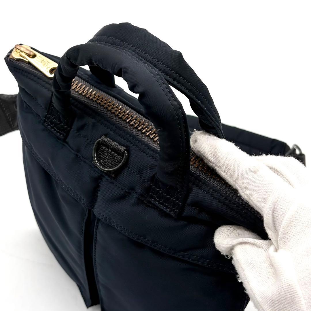 【極美品】ポーター PX タンカー 2way ヘルメットバッグ アイアンブルー
