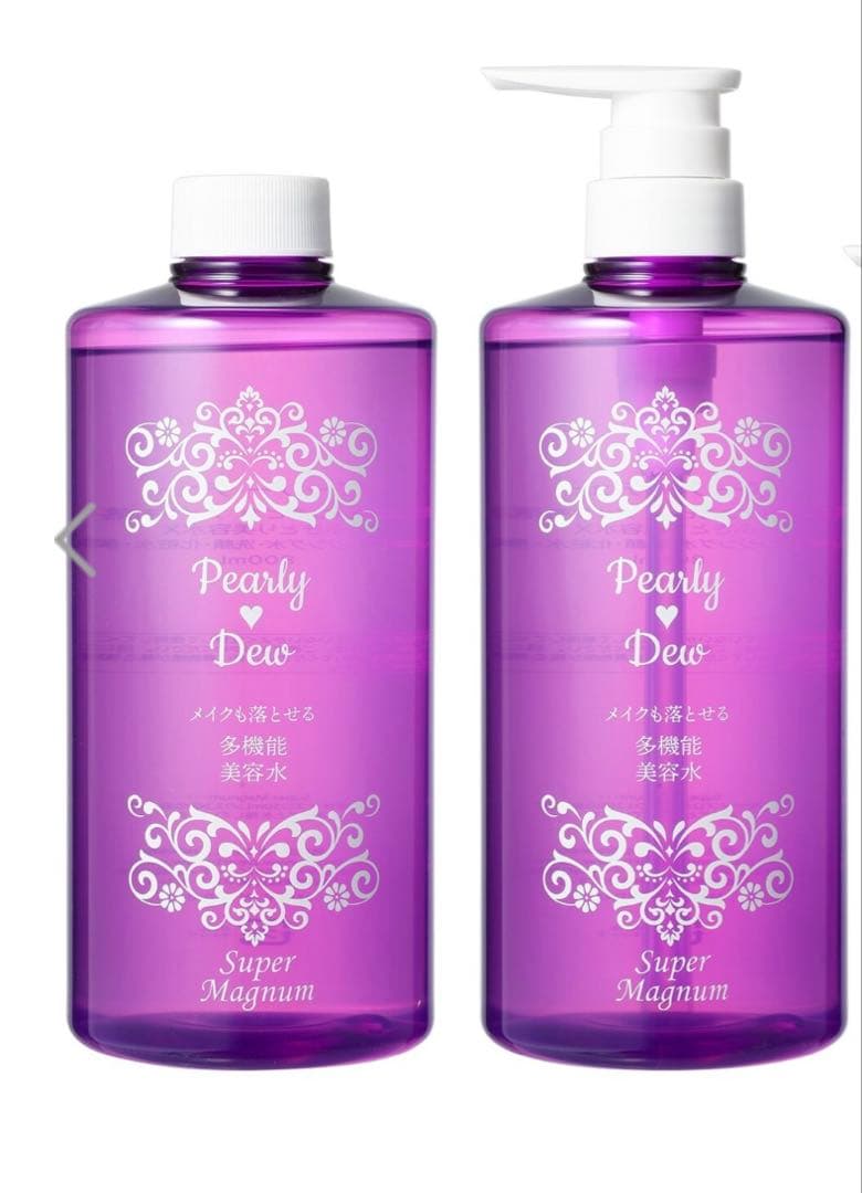 最新版パーリーデュー　ふきとり クレンジング美容水800ml×2本&専用ポンプ付