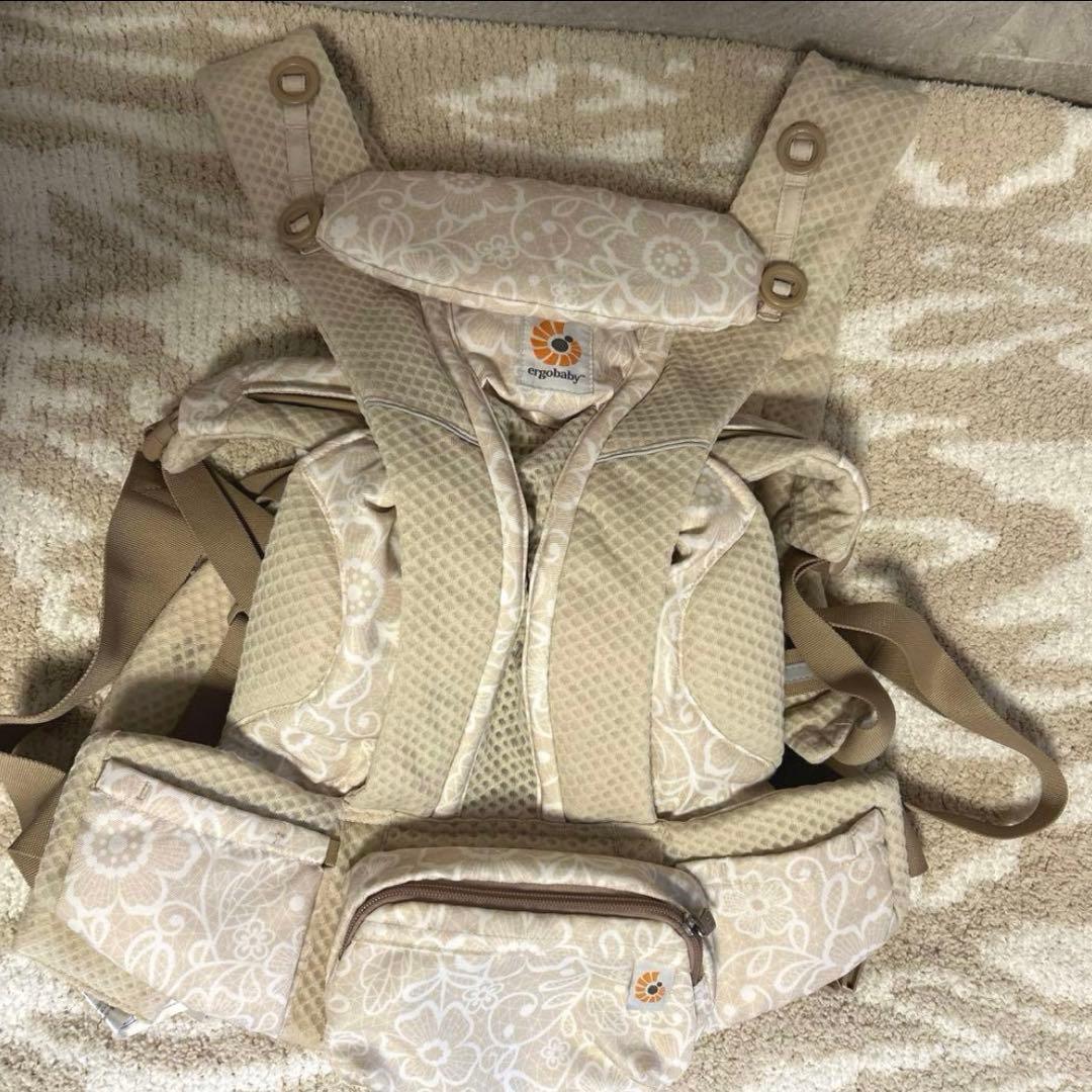 【美品】エルゴベビー　オムニブリーズ　抱っこ紐　今治タオルよだれカバー付