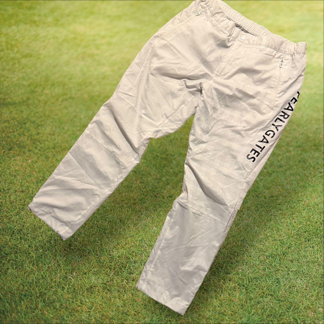 防寒　蓄熱素材　パーリーゲイツ　パンツ　XL〜XXL相当 白　ホワイト　裏地付