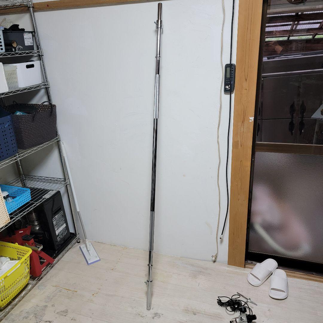 IROTEC レギュラーバーベルシャフト 180 ワイド カラー2個 パット付