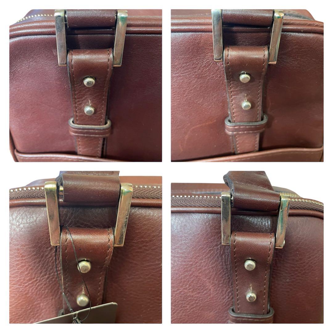 ナノユニバース ブリーフケース PC専用 2WAY 定価16.8万 レザー 伊製