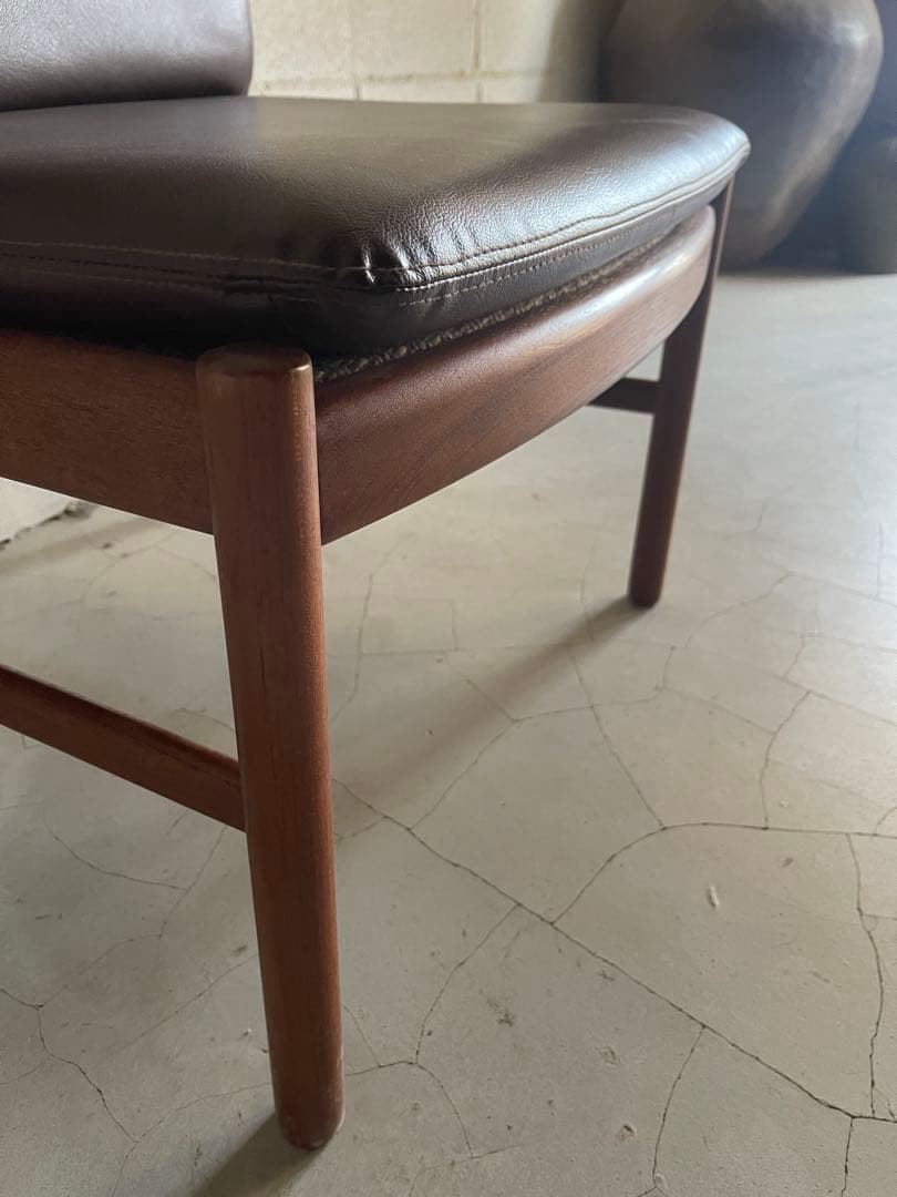 日田工芸　アームレスチェア　ダイニングチェア　ジャパンビンテージ　チーク無垢材