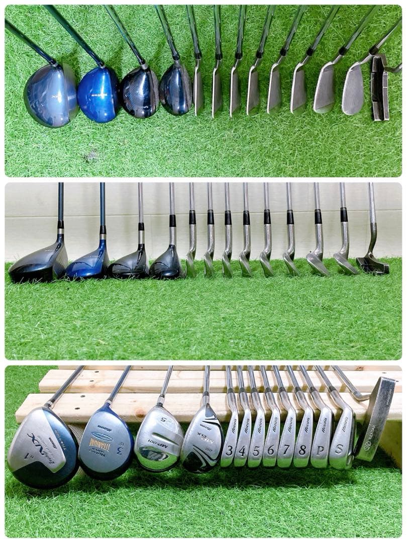 H4.ミズノ　初心者オススメ　ゴルフクラブ　メンズセット　右利き　13本