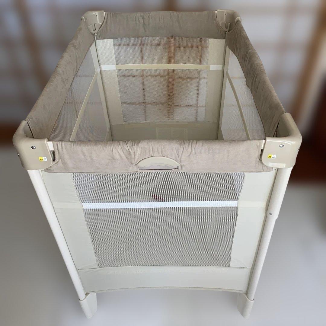 【美品】アップリカ ココネルエアープラスAB ホワイト ベージュ