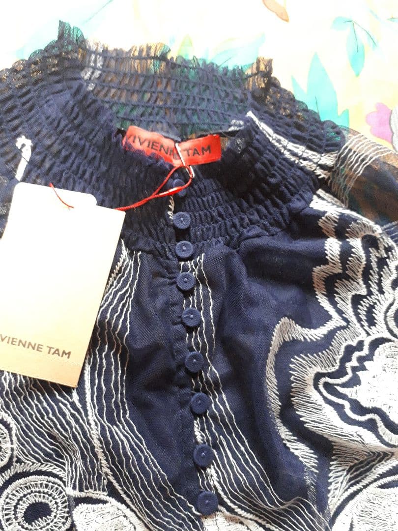 ヴィヴィアンタム・蝶々・バタフライ・レース・インポートワンピース・新品タグ付き