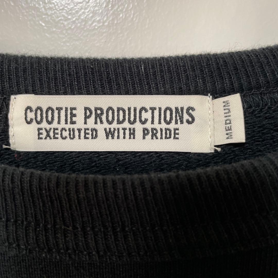 Cootie Productions カレッジロゴスウェット M 黒　細美武士