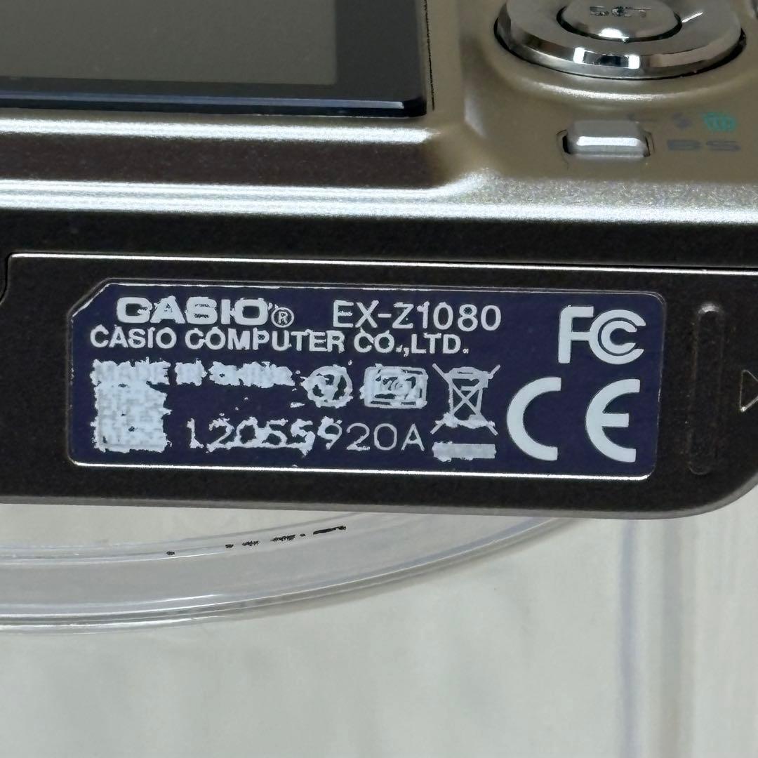CASIO カメラ　EX-Z1080 充電器　ゴールド　コンデジ　動作品