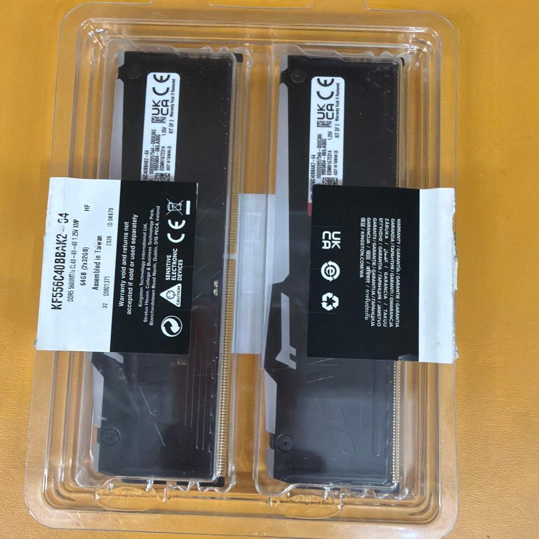 Kingston DDR5 64GB メモリKF556C40BBAK2-64