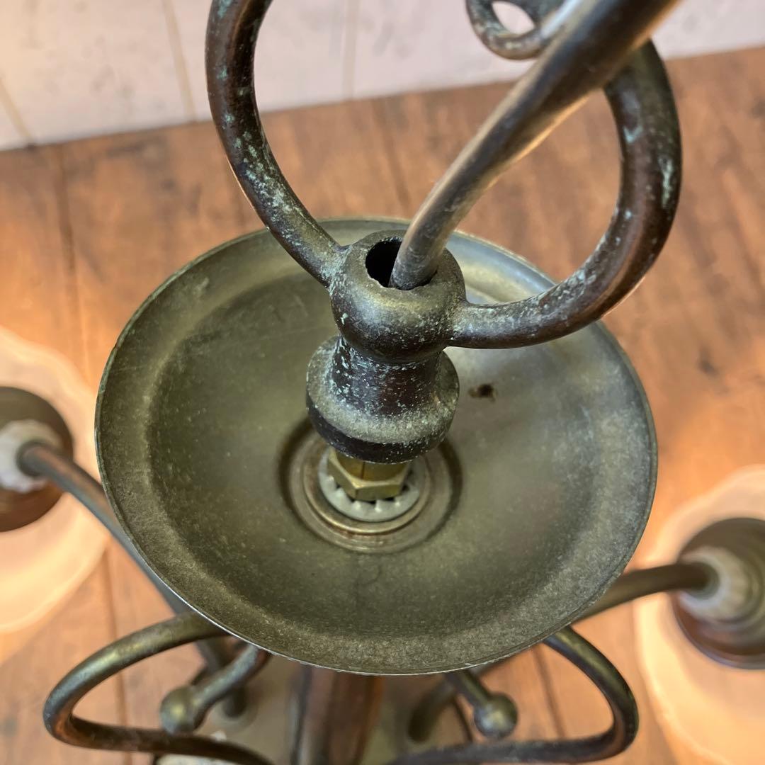 アンティーク コイズミ 白熱灯器具 シャンデリア 天井照明 3灯 96年製 照明