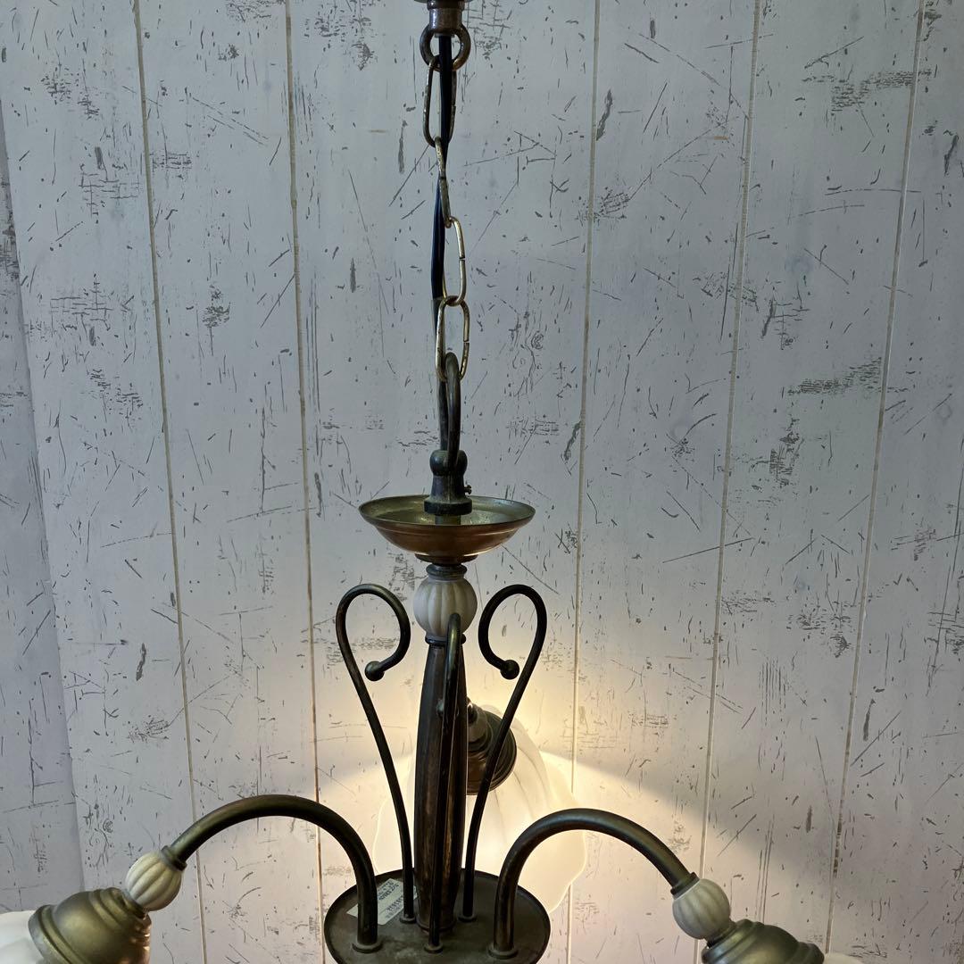 アンティーク コイズミ 白熱灯器具 シャンデリア 天井照明 3灯 96年製 照明