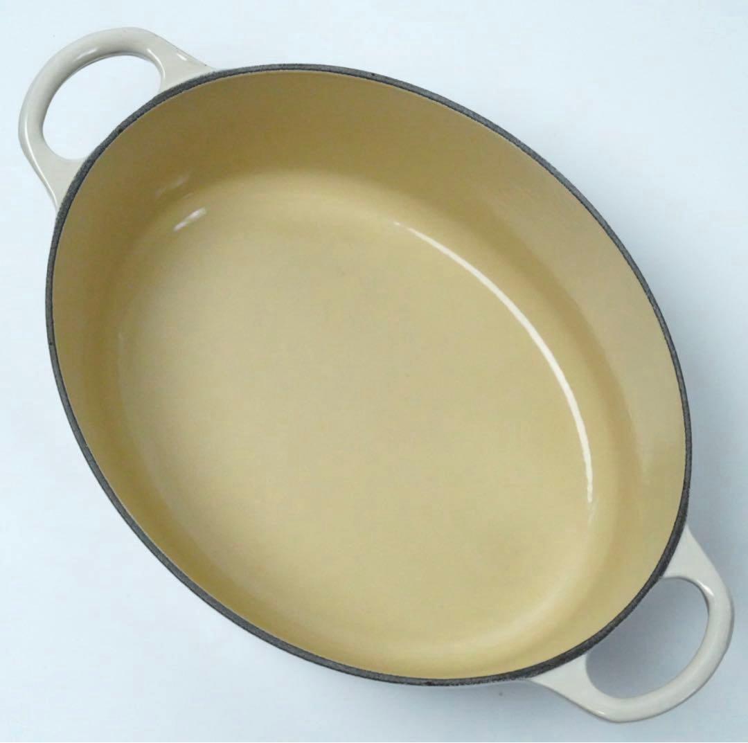 【美品】LE CREUSET　ココット オーバル リネン25cm