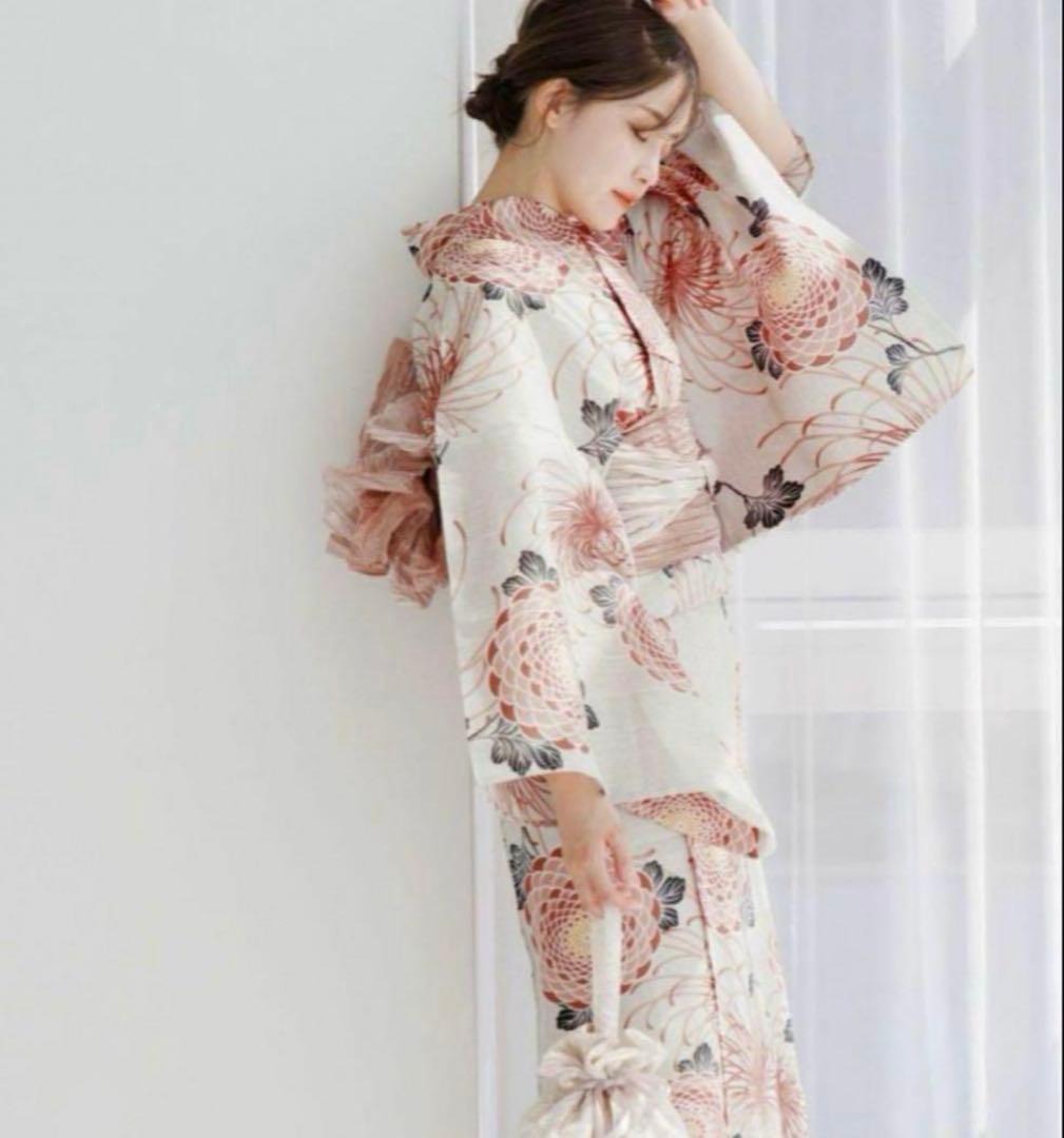 Dita 浴衣 繚乱桜花 フェミニン
