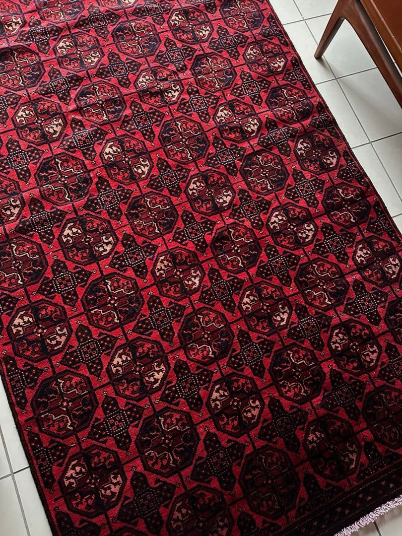 242×142 大判　ヴィンテージラグ　　トルクメンラグ