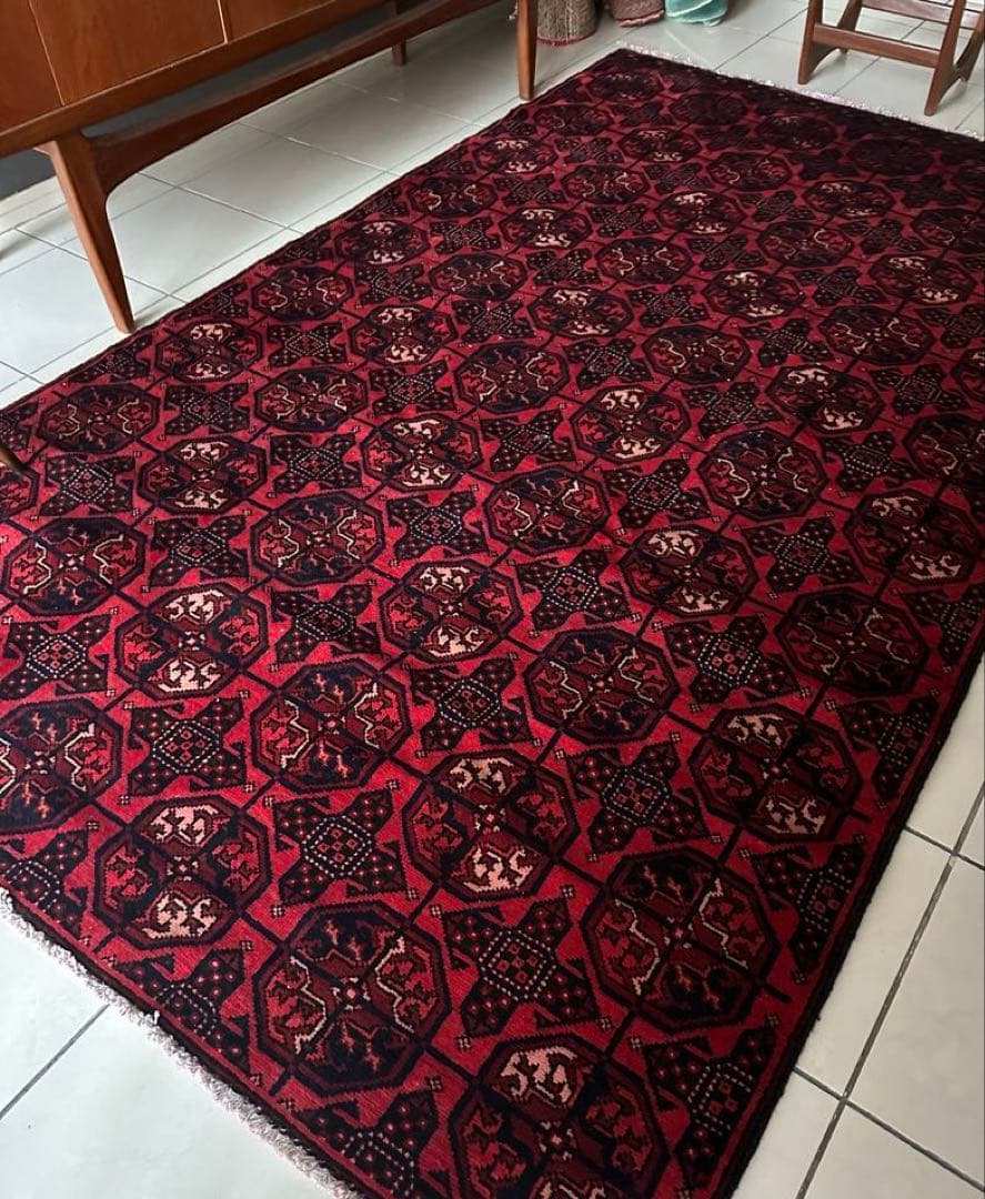 242×142 大判　ヴィンテージラグ　　トルクメンラグ