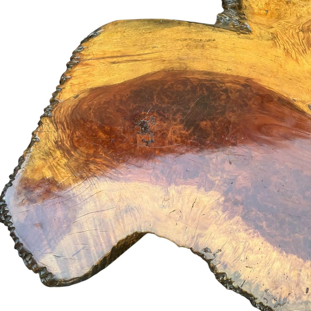 送料込み！ 高級花梨材　葡萄杢　座卓　玉杢　一枚板　無垢材　銘木　瘤木　本花梨