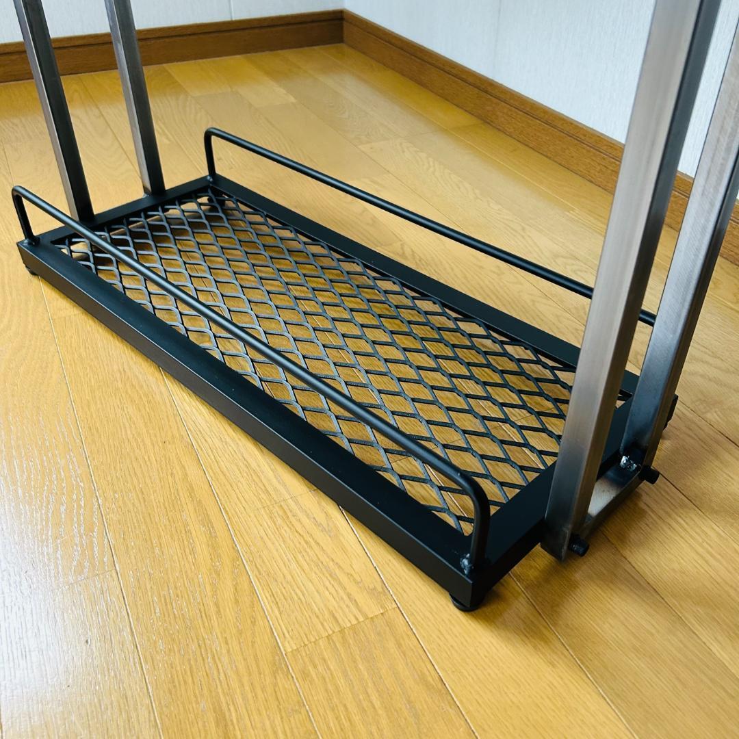 スチールバーカート　ウイスキーラック　 3段　 ブラック　アイアン家具