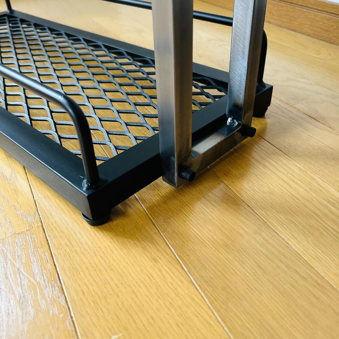 スチールバーカート　ウイスキーラック　 3段　 ブラック　アイアン家具