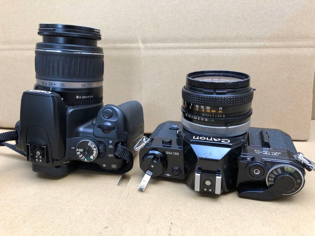 フィルムカメラ CANON AE-1 & Canon EOS Kiss Digital X