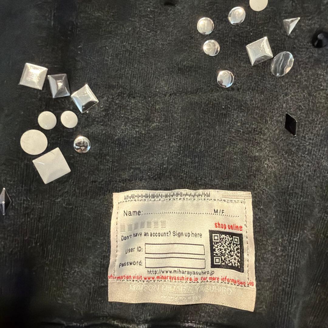 ミハラ ヤスヒロ　スタッズトリム　プルオーバー　46