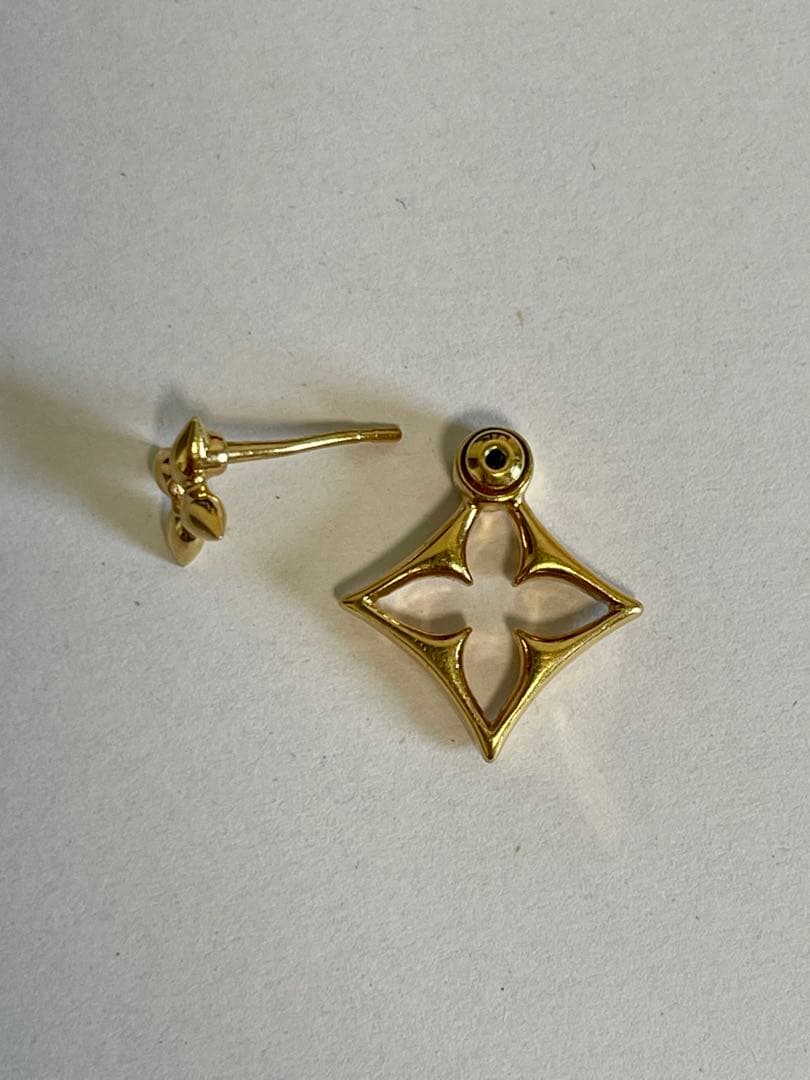 ルイ・ヴィトン ピアス片耳のみLV フラワーグラム