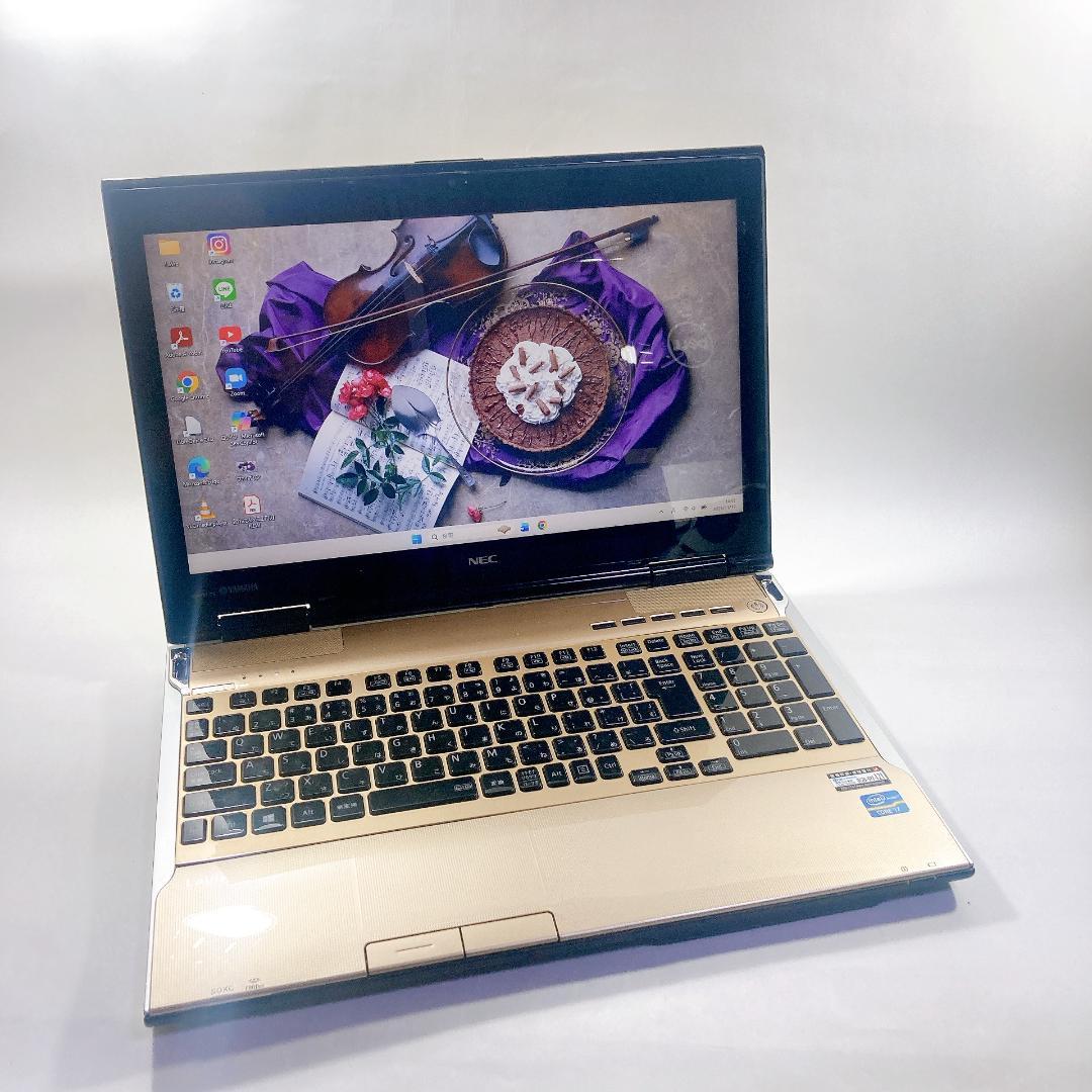 w113✨Core i7 快適 /爆速 SSD512GB /ゴールド✨ノートPC