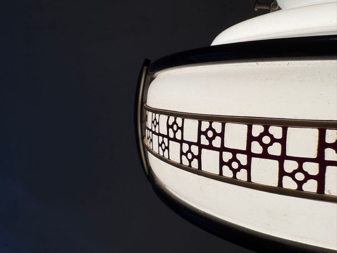 レトロ 電笠 アンティークスタイル ペンダントライト 幾何学模様①