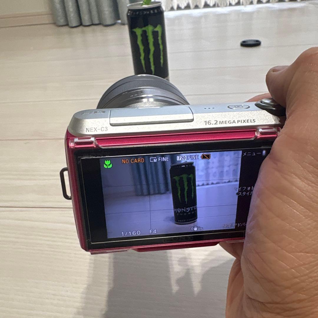 ‼️ピンク‼️SONY NEX-C3 ダブルレンズキット動作確認済み　箱付き