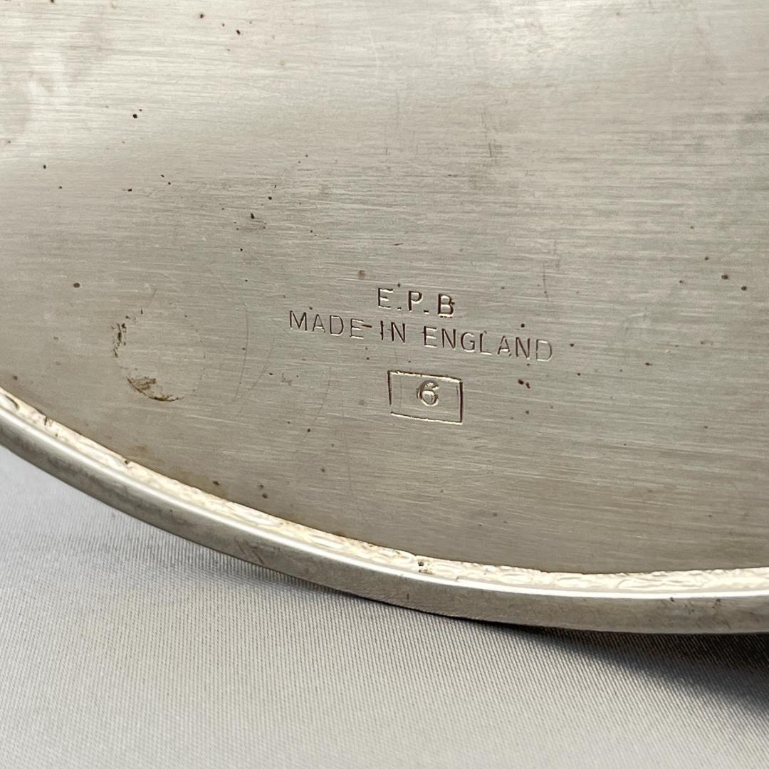 【英国】チェイシングの素晴らしいティーキャディー【シルバープレート】