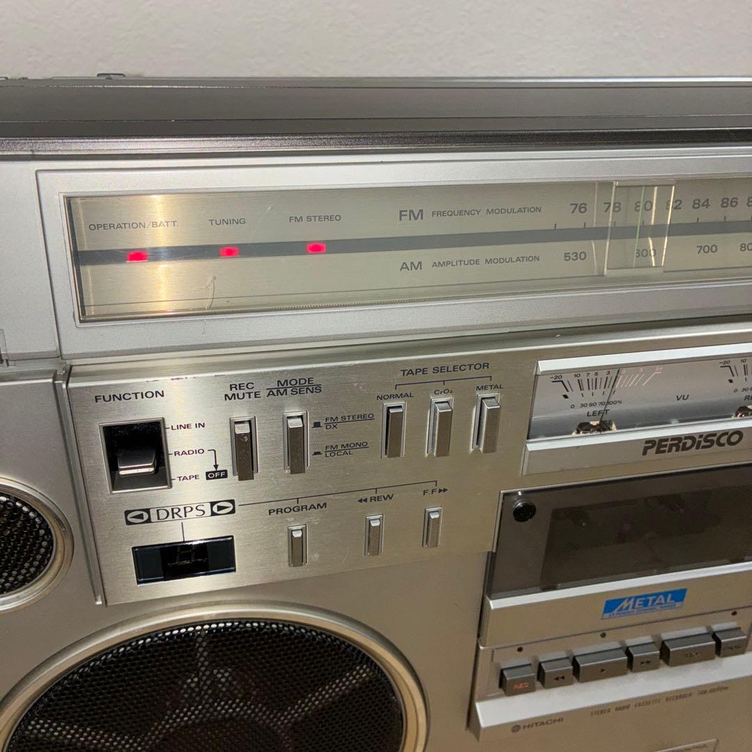 名機　日立 TRK-8600 RMラジオ・カセットレコーダー　ジャンク品