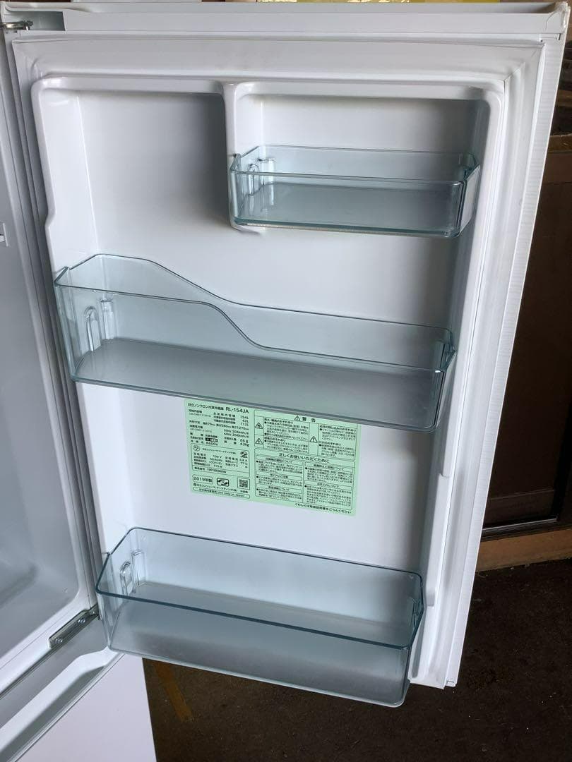 【大人気】日立 2ドア冷蔵庫 RL-154JA 154L 2019年製
