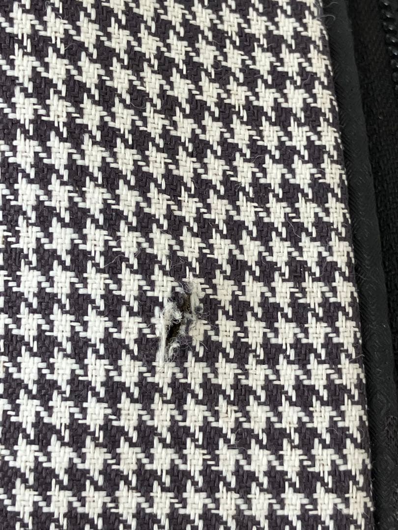 値下！XXIO ダンロップ　キャディバッグ スタンド型　千鳥柄　モノトーン　白黒