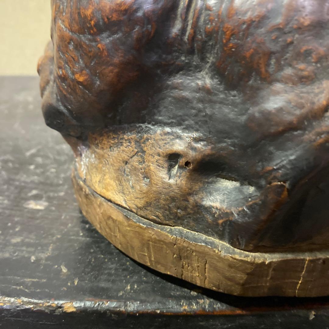 木の根ひょっこり猫　煙草盆