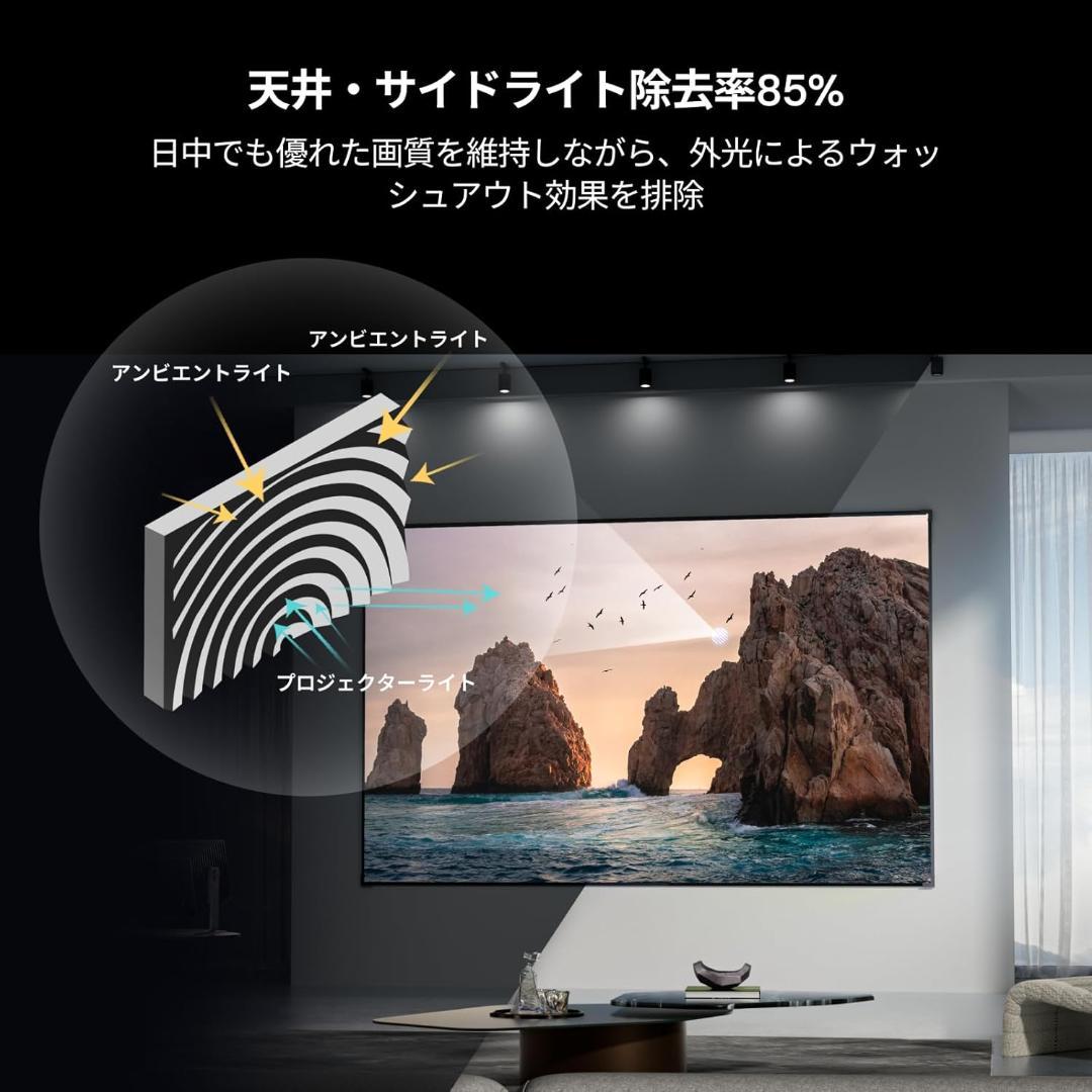 Valerion 100インチ フレネル ALR プロジェクター スクリーン