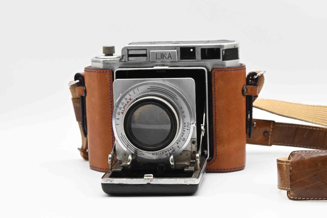 中判スプリングカメラ LIKA Wollensakレンズシャッター　試作機