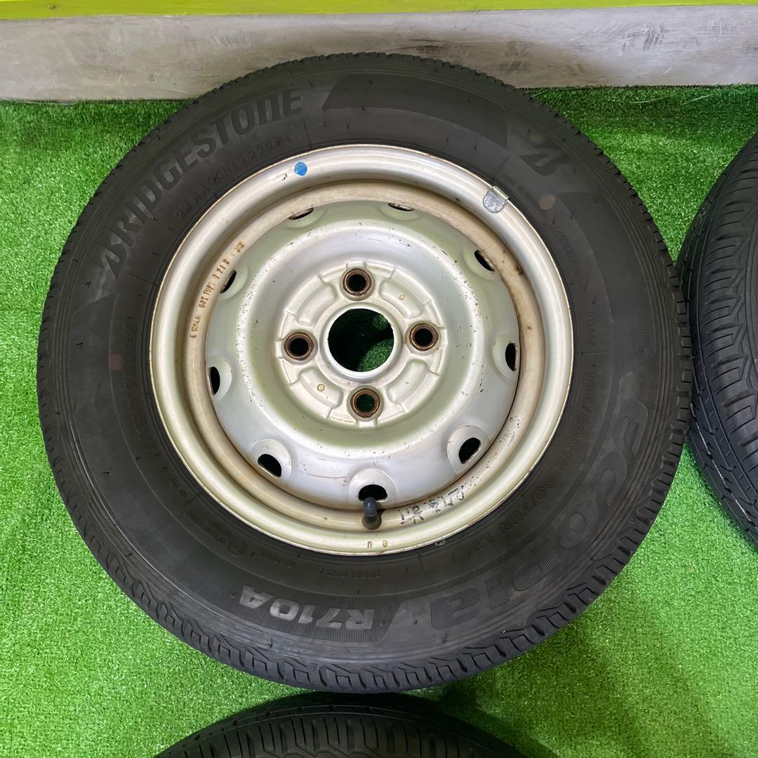 145/80R12 LT 22年製　鉄ホイールセット　送料込み　1656-①