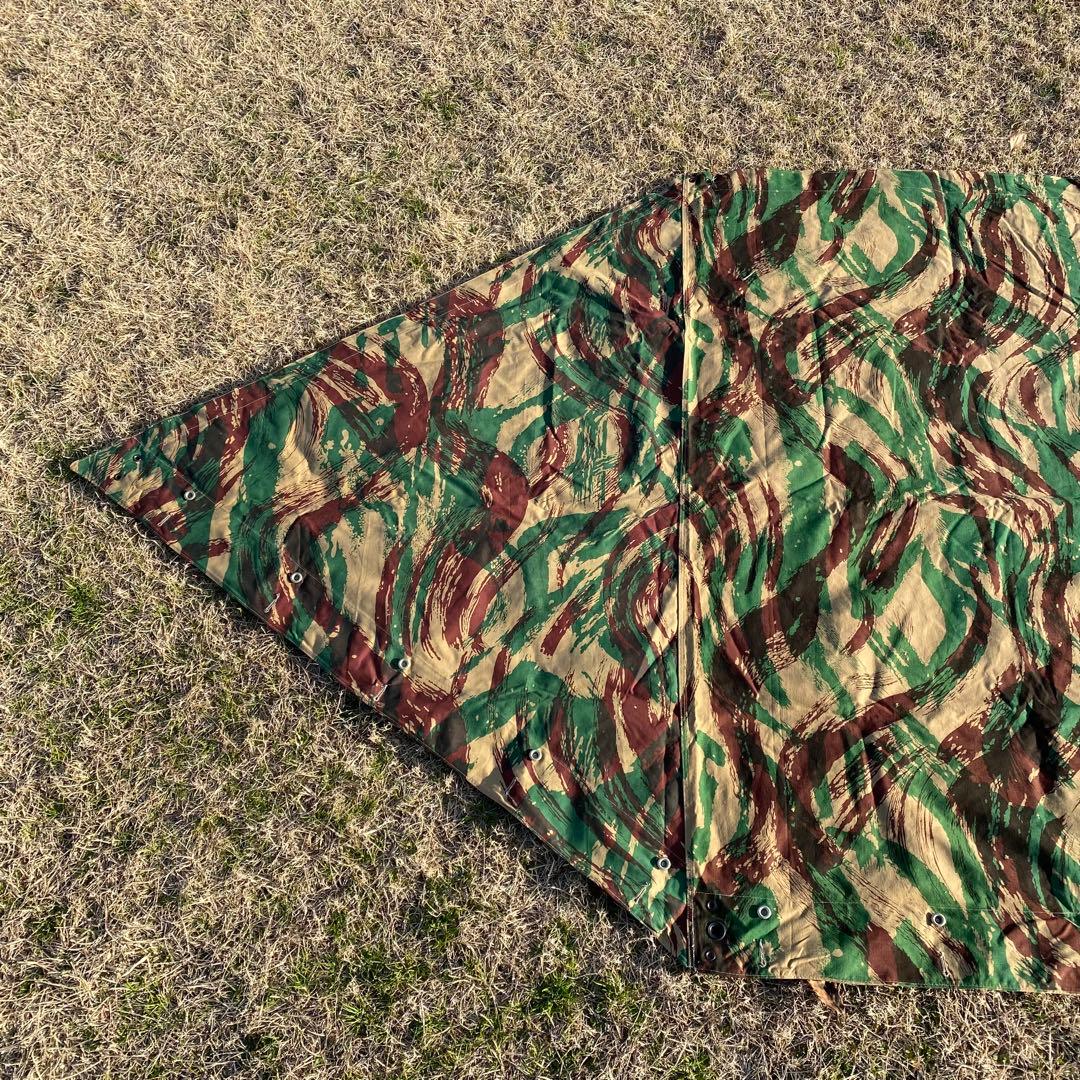 【超レア・未使用】フランス軍幕＊幕のみ　パップテント　ハーフ　１枚　リザードカモ