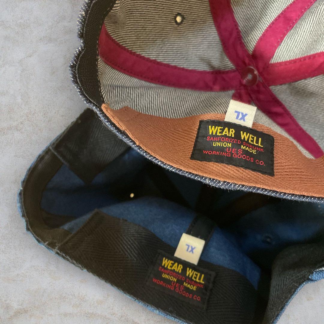 ウエス UES デニムキャップ XLサイズ 2点セット