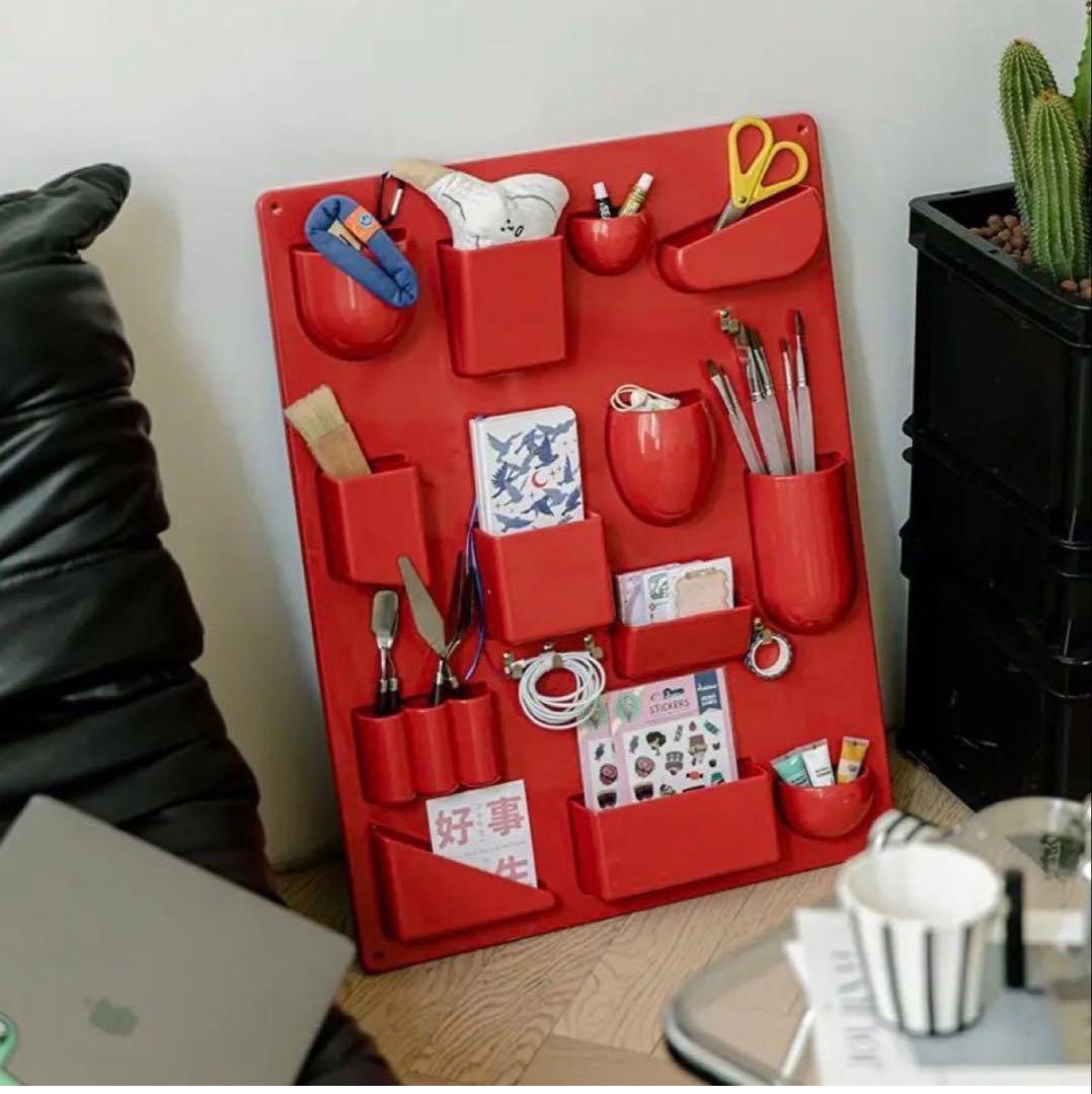 Uten.Silo II Red ウーテンシロ2 ウォールシェルフ 壁掛けラック