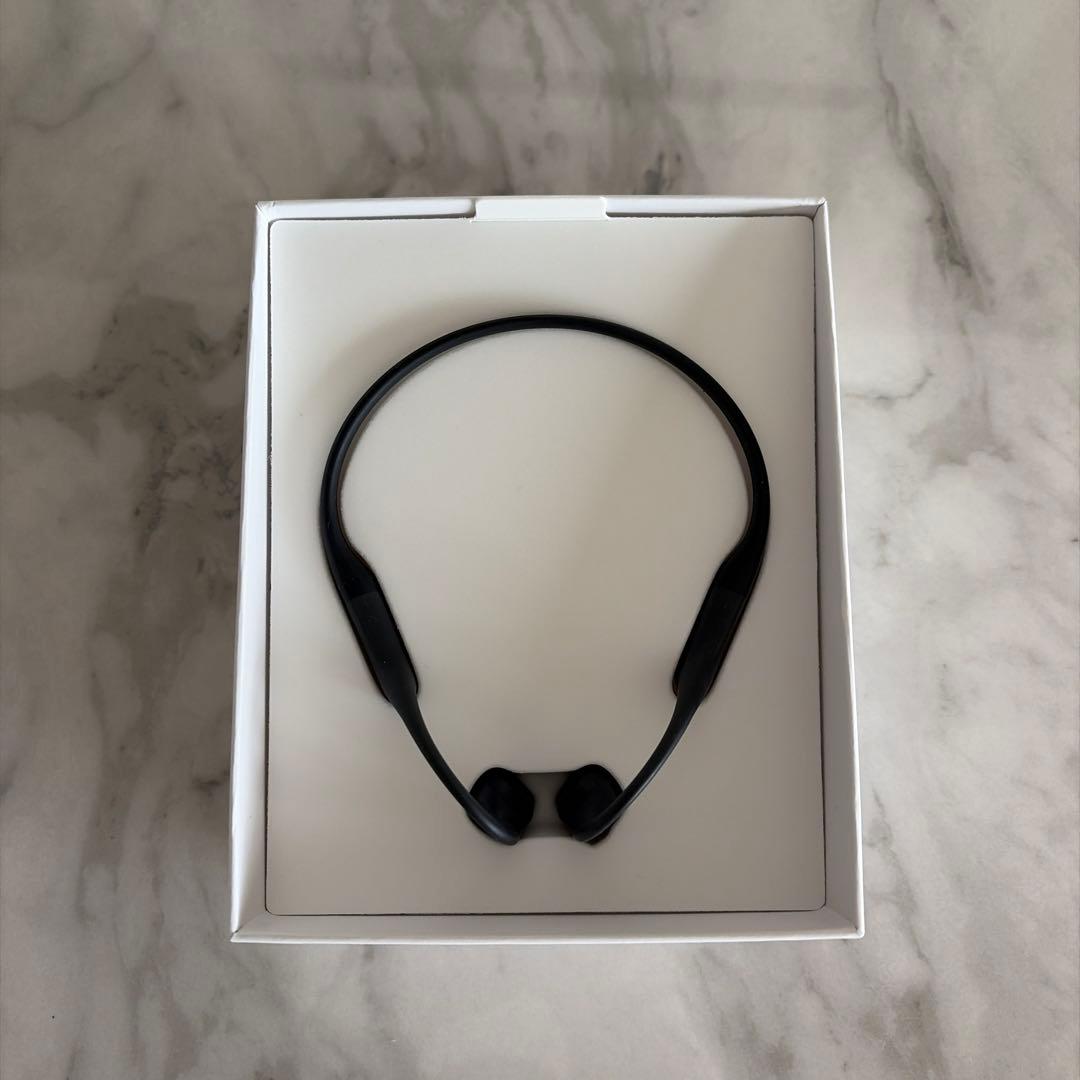 Shokz ワイヤレス骨伝導イヤホン OPEN Run Mini Black