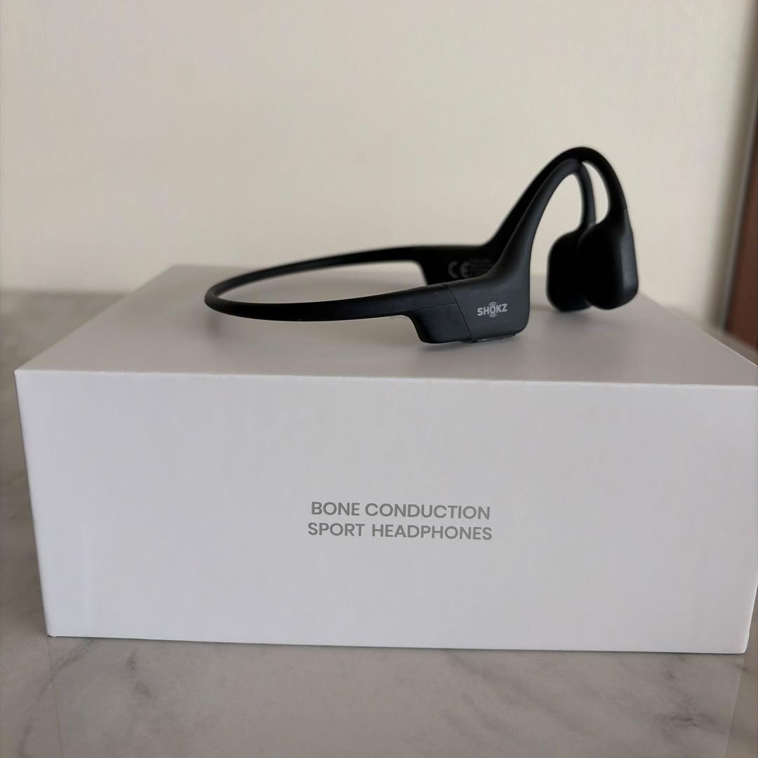 Shokz ワイヤレス骨伝導イヤホン OPEN Run Mini Black