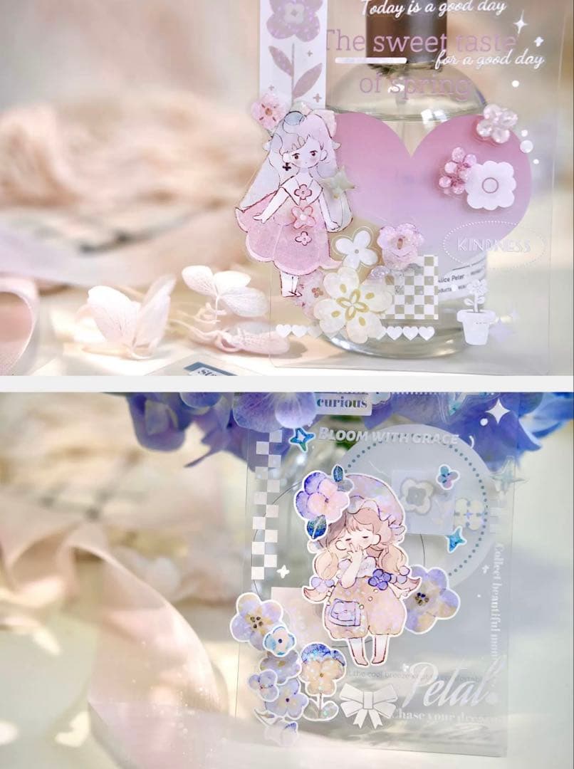 雀斑茶《花砖》海外マスキングテープ　マステ 【2230】