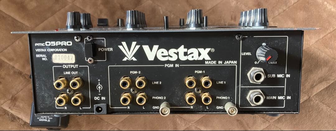 Vestax ベスタクス pmc05PRO クラシックDJミキサー　交換パネル有