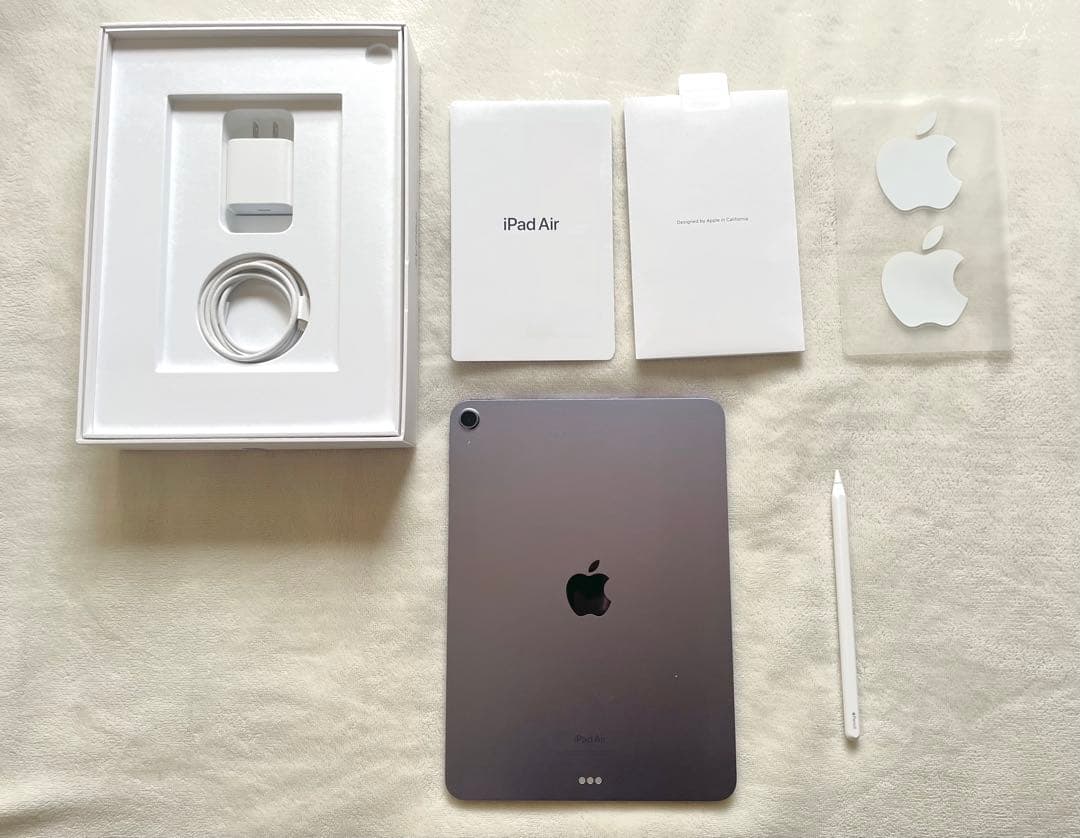【美品】iPadAir第5世代 +Apple Pencil+ケース+フィルム付き