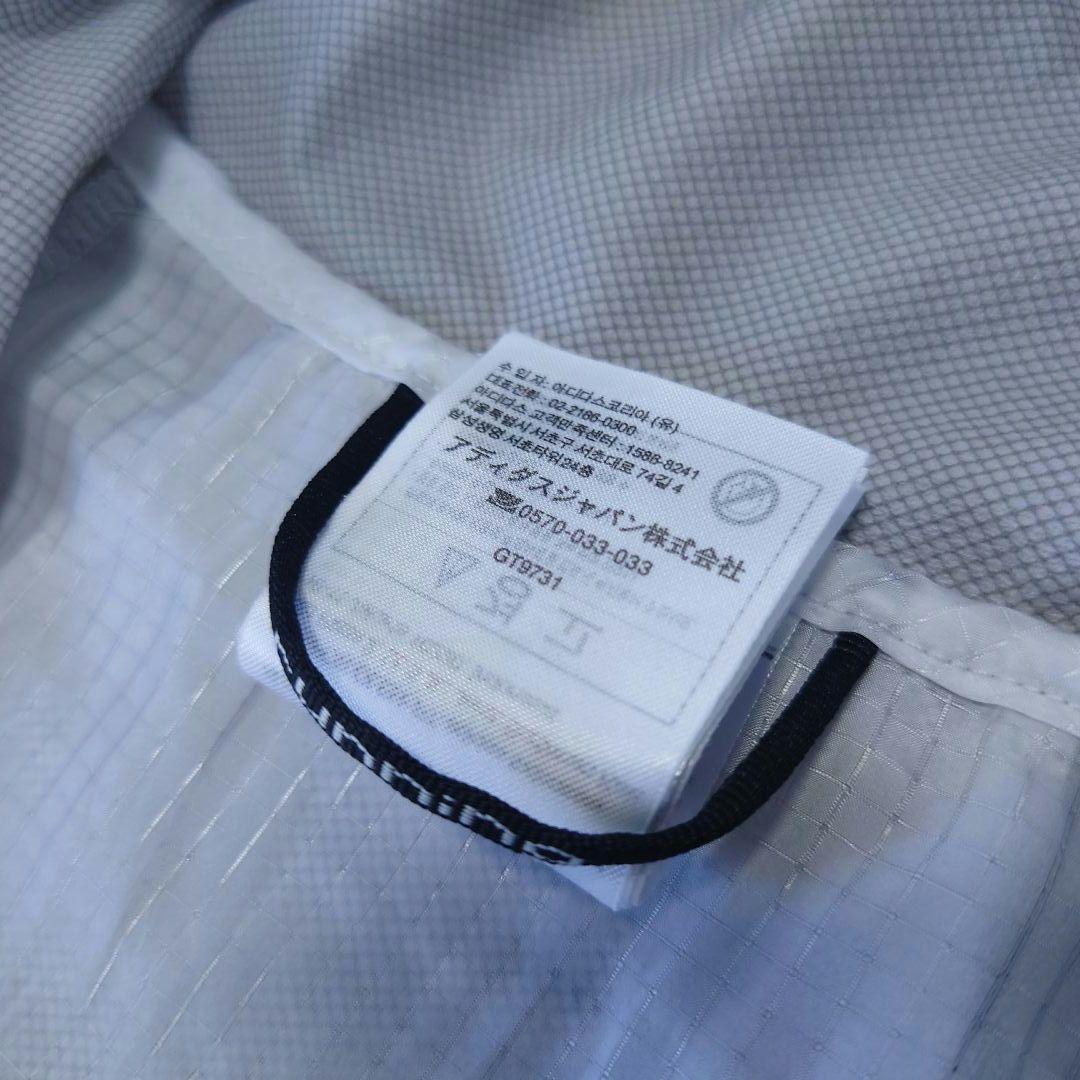 極美品 adidas ADIZERO 駅伝 超軽量ランニングジャケット グレー