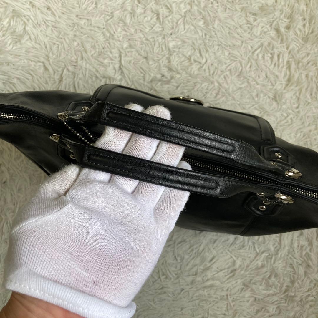 未使用級 coach コーチ 2way 黒 ブラック トートバッグ キャンベル