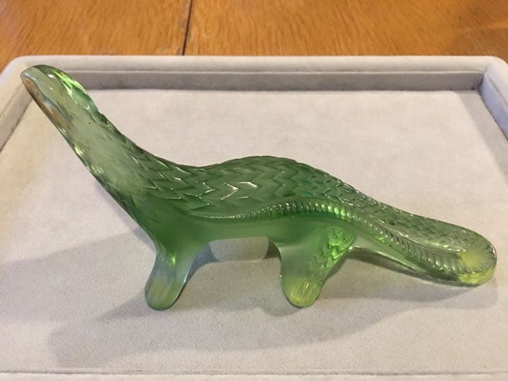 ルネ・ラリック　フランス　ガラスリザードオブジェ　ヴィンテージ